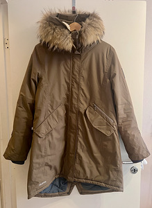 Huppa naiste parka naturaalse karvaga Vivian1 220 g- Beež (1 foto / 3)