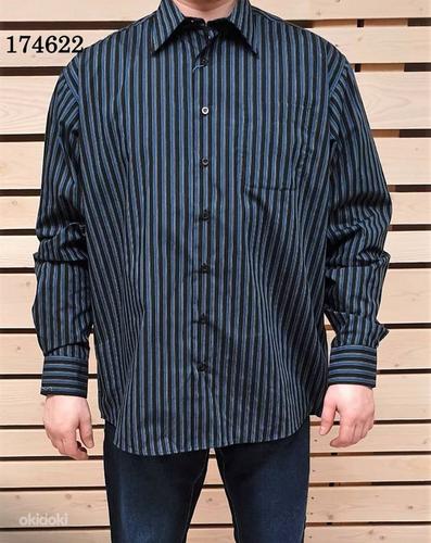 Черное полосатaя рубашка, размер M, новaя (фото #1)