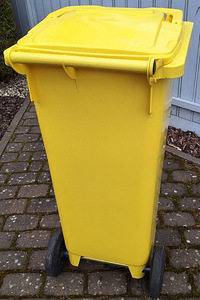 Prügikonteiner 140L kollane (PAKEND) (1 foto / 4)