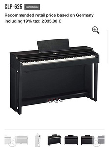 Klaver Yamaha CLP-625 (+tool ja kõrvaklapid) (3 foto / 5)
