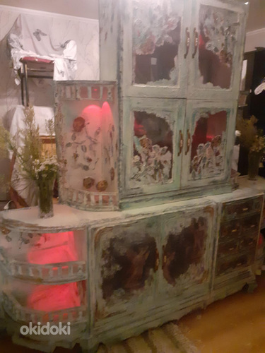 Puffet kummut kapp boho vintage stiiliga
