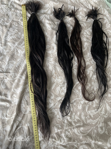 Славянское наращивание прямых волос люкс (фото #1)