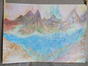 Autori töö. akvarell raamis suurusega 50x70 cm (2 foto / 2)