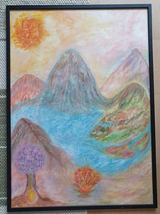 Autori töö akvarell 50x70cm (1 foto / 2)