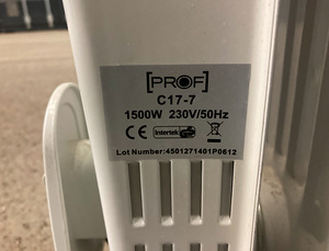Õliradiaator 1500W (3 foto / 3)