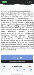 Продаю chevrolet camaro ss в аренду на сутки. (2 фото из 2)