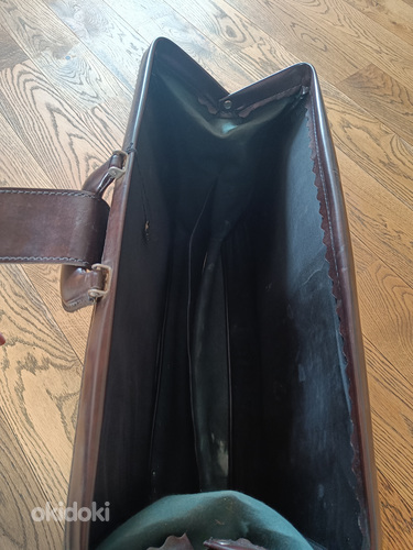 Винтажный кожаный портфель (фото #3)