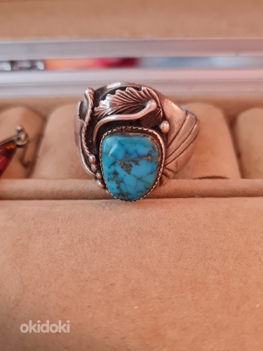 Серебряное кольцо с природным камнем (фото #5)
