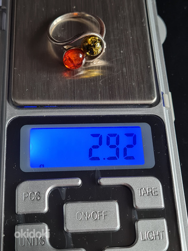 Серебро 925. Кольцо с янтарём. 2,92 гр (фото #5)