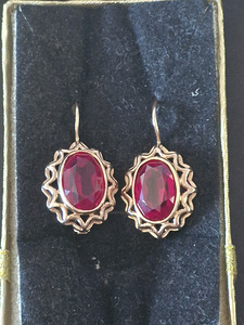 Золотые серьги 583 пр. Вес 8 гр. (3 фото из 8)