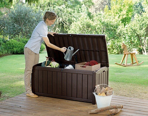 Keter коробка для вещей Glenwood Box, 390 л, коричневая (2 foto / 3)