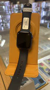 Apple Watch 7 GPS+LTE, 45 мм синий силиконовый ремешок Хорошее состояние