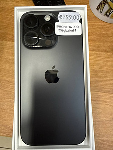 iPhone 16 Pro 256Gb Black heas korras (1 foto / 2)