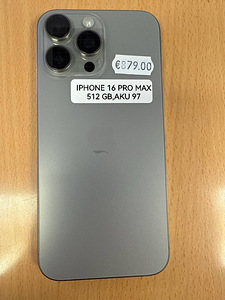 Apple iPhone 16 Pro Max 512Gb Natural Titanium v heas korras (1 foto / 1)