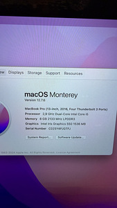 Apple MacBook Pro 13" A1706 2016 v heas korras (3 foto / 10)