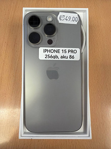 iPhone 15 Pro 256Gb Natural Titanium V heas koras (1 foto / 1)