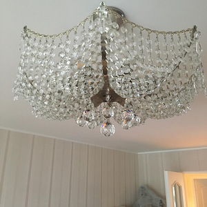 Lamp-kristallist lühter (7 foto / 7)
