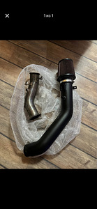 N55 stage 2 ready kit (intake muffler + downpipe) (1 foto / 1)