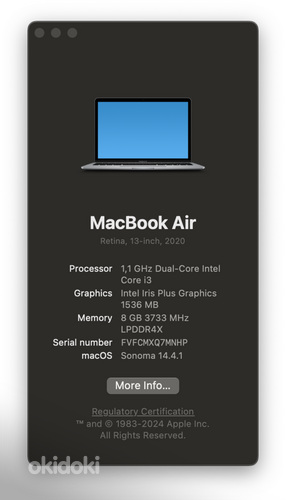 MacBook Air 2020 13" i3 (foto #4)