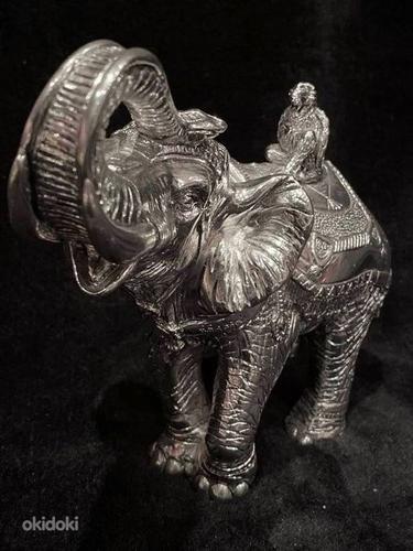 Большой эксклюзивный индийский слон с обезьяной (фото #1)