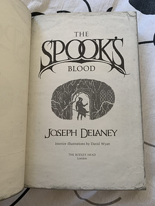 Sari raamat Spook’s Blood, autor Joseph Delaney