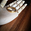 Кольцо (16) 750 золото, 5 бриллантов (фото #2)