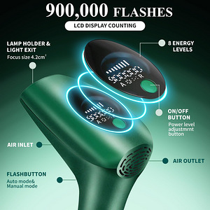 900000 Flashes Permanent Painless for Face Bikini Underarms (10 foto / 10)
