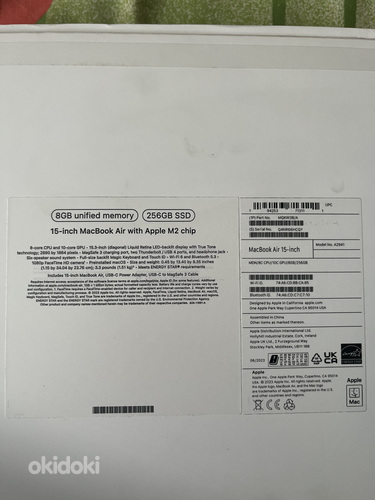 Apple MacBook Air 15 Retina M2 8GB 256GB SSD EN Midnight (foto #2)