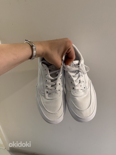 Vans Old Skool платформенные белые кеды, размер 38