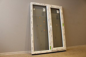 Kahe tiivaga PVC aken, laiusega 1100 mm (3 foto / 6)