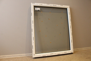 Mitteavatav plastic (PVC) aken, laiusega 1000 mm (4 foto / 8)