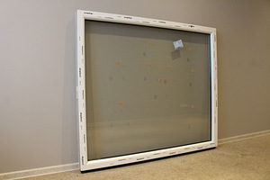 Mitteavatav plastic (PVC) aken, laiusega 1500 mm (2 foto / 6)