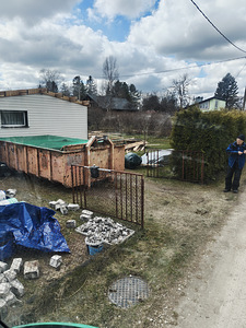 Paigaldame prügikonteineri, liiva ja killustiku kohaletoimetamine (3 foto / 3)