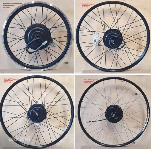 Bafang taga rummumootorid elektrijalgrattale 500W
