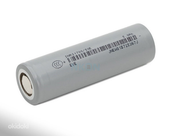 Элементы питания Li-ion, EVE 21700-50E 5000mAh - 15A