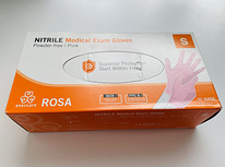 Ühekordsed nitriilkindad ROSA, 150tk/karp, roosad