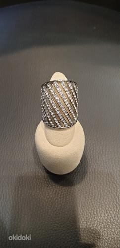 Кольцо серебро цирконы (фото #1)