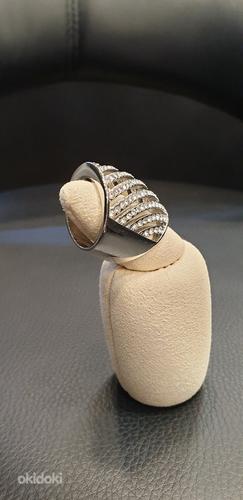 Кольцо серебро цирконы (фото #2)