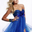 Pidulik uus salliga lukuga lühike sinine kleit XL (foto #1)