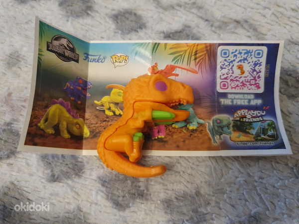 UUS Kinder Joy jurassic world crocanthosaurus figuur kuju