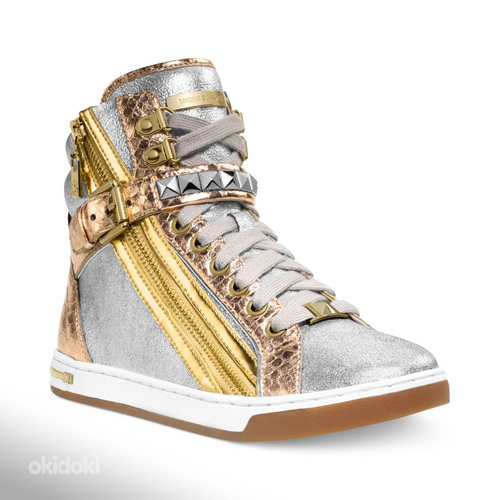 41 Michael Kors Glam Studded Distressed Metallic tossud