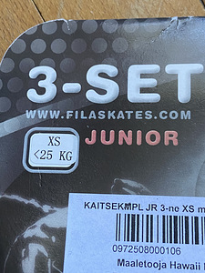 Laste küünarnuki- ja põlvekaitsmed. FILA skates XS (4 foto / 4)