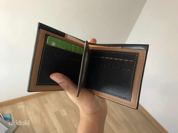 Винтажный мужской кошелек с кредитницей - люксовый вариант (фото #9)