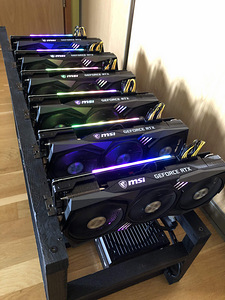 6 x MSI RTX 3060TI / ETH Miner / Crypto Miner / Mining Rig (2 фото из 6)