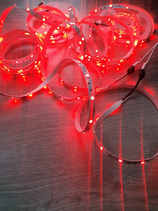 RGB led riba 5m+5m+pult+adapter! UUS!