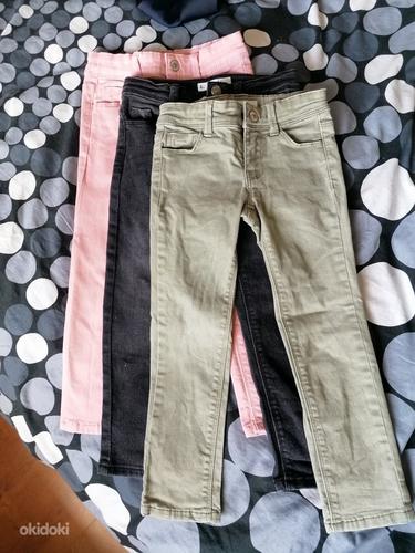 Комплект для девочек kIABI из 3-х джинсов slim fit. 4а - 104см