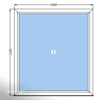 Новое PVC окно 1000*1100 (фото #1)