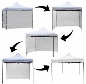 PopUp telk/aiapaviljon 3x3m,+4 seina.Roheline,valge (4 foto / 7)