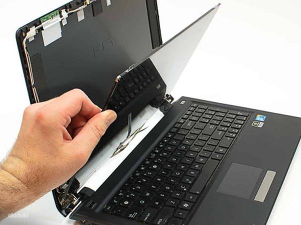 Замена разбитого экрана (матрицы) ноутбука или планшета (фото #1)