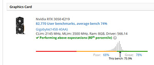 GeForce RTX™ 3050 GAMING OC 8G (4 foto / 6)